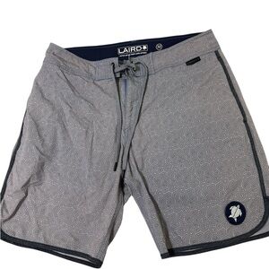 Men's Gray Flat Front Shorts